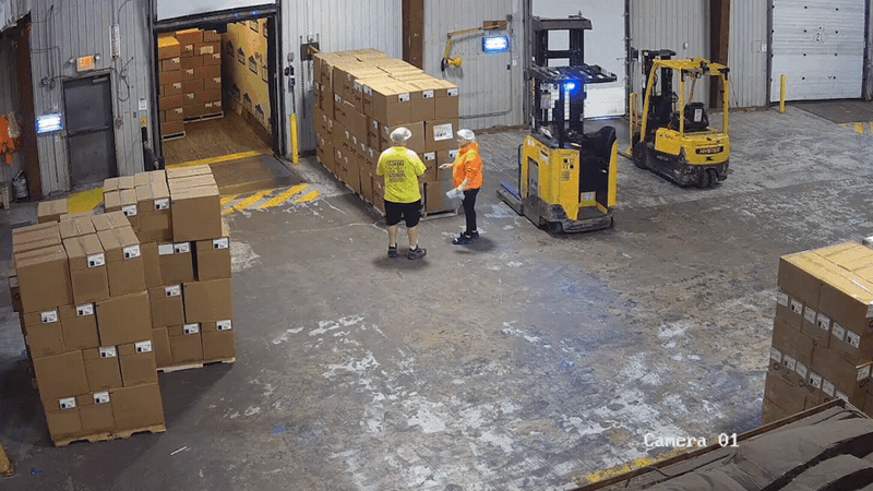 Forklift near miss detection in real-time